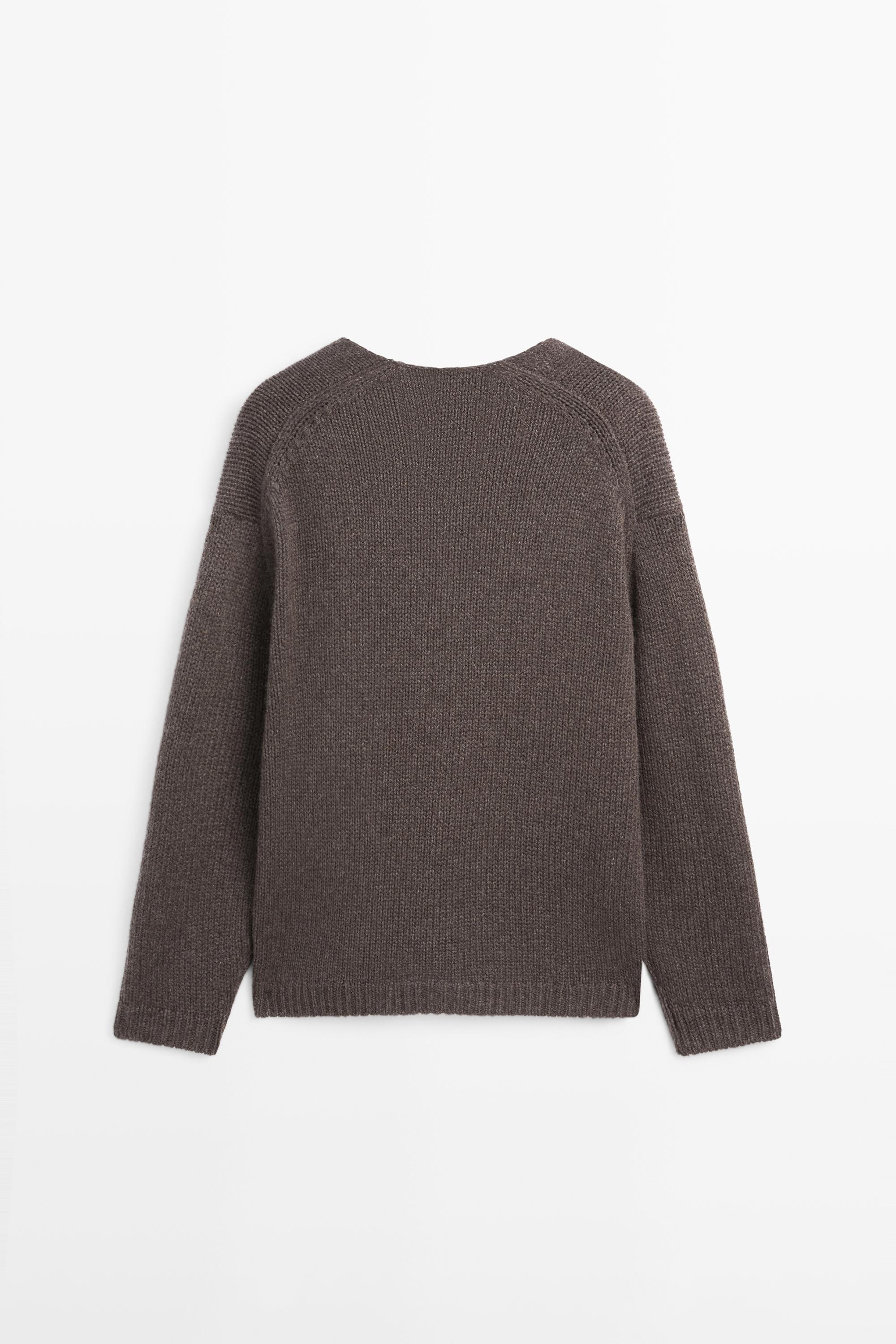 Pull à col en V 100 % cachemire